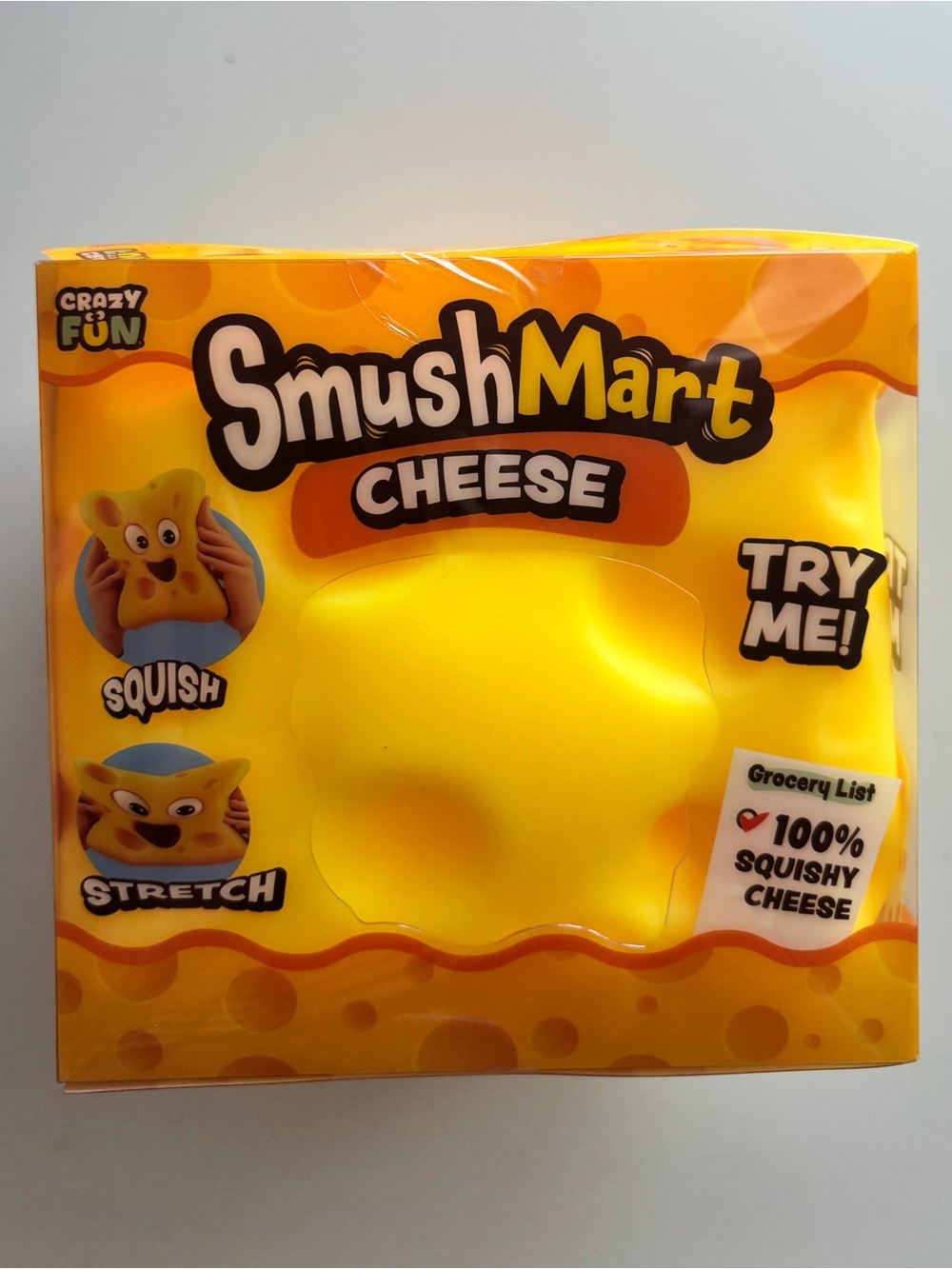 SmushMart Cheese Squishy Toy - Yellow by
